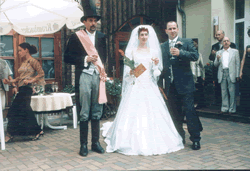 Empfang der Hochzeitsgäste